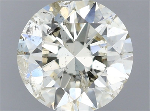 Picture of Natural Diamond 0.70 Carats, Round with Excellent Cut, K Color, I1 Clarity and Certified by IGI