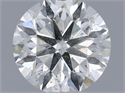 Natural Diamond 0.43 Carats, Round with Very Good Cut, F Color, I1 Clarity and Certified by IGI