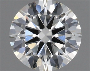 Picture of Natural Diamond 0.46 Carats, Round with Excellent Cut, H Color, VVS2 Clarity and Certified by IGI