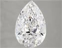 Natural Diamond 4.01 Carats, Pear with  Cut, D Color, SI1 Clarity and Certified by GIA