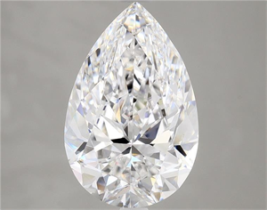 Foto Diamante Natural 4.01 quilates, De pera , Color D, claridad SI1 y certificado GIA de