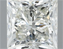Natural Diamond 0.42 Carats, Princess with  Cut, J Color, VS1 Clarity and Certified by IGI