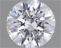 Natural Diamond 0.75 Carats, Round with Excellent Cut, D Color, I1 Clarity and Certified by IGI