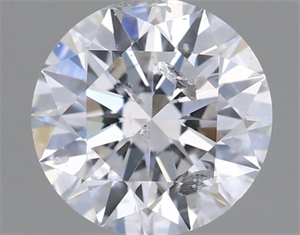 Picture of Natural Diamond 0.75 Carats, Round with Excellent Cut, D Color, I1 Clarity and Certified by IGI