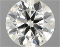 Natural Diamond 0.55 Carats, Round with Excellent Cut, K Color, SI2 Clarity and Certified by IGI