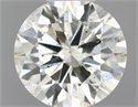 Natural Diamond 0.51 Carats, Round with Excellent Cut, K Color, SI2 Clarity and Certified by IGI