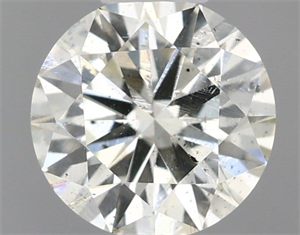 Picture of Natural Diamond 0.51 Carats, Round with Excellent Cut, K Color, SI2 Clarity and Certified by IGI