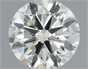 Natural Diamond 0.70 Carats, Round with Excellent Cut, K Color, SI1 Clarity and Certified by IGI