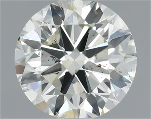 Picture of Natural Diamond 0.70 Carats, Round with Excellent Cut, K Color, SI1 Clarity and Certified by IGI