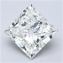 Diamante Natural 2.51 quilates, Princesa , Color H, claridad VS1 y certificado GIA