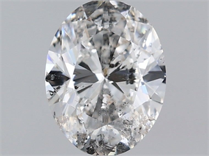 Picture of Natural Diamond 0.90 Carats, Oval with  Cut, F Color, I1 Clarity and Certified by IGI