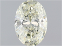 Natural Diamond 0.70 Carats, Oval with  Cut, J Color, I1 Clarity and Certified by IGI