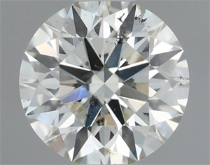 Picture of Natural Diamond 0.61 Carats, Round with Excellent Cut, J Color, SI2 Clarity and Certified by IGI