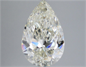 Natural Diamond 4.50 Carats, Pear with  Cut, J Color, SI1 Clarity and Certified by IGI