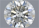 Natural Diamond 0.70 Carats, Round with Excellent Cut, H Color, SI2 Clarity and Certified by IGI