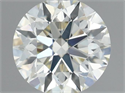 Natural Diamond 0.60 Carats, Round with Excellent Cut, J Color, VS1 Clarity and Certified by IGI