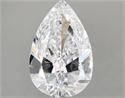 Natural Diamond 2.50 Carats, Pear with  Cut, D Color, SI1 Clarity and Certified by GIA