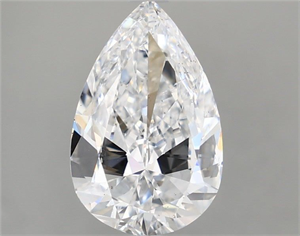 Picture of Natural Diamond 2.50 Carats, Pear with  Cut, D Color, SI1 Clarity and Certified by GIA