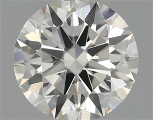 Picture of Natural Diamond 0.40 Carats, Round with Excellent Cut, K Color, VVS1 Clarity and Certified by GIA