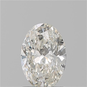Picture of Natural Diamond 1.50 Carats, Oval with  Cut, K Color, SI2 Clarity and Certified by GIA