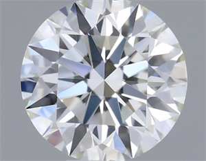 Picture of Natural Diamond 0.40 Carats, Round with Excellent Cut, J Color, IF Clarity and Certified by GIA