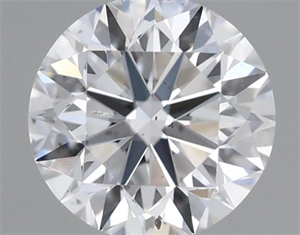 Picture of Natural Diamond 0.50 Carats, Round with Very Good Cut, D Color, SI2 Clarity and Certified by GIA