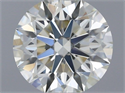 Natural Diamond 0.58 Carats, Round with Excellent Cut, J Color, VS1 Clarity and Certified by IGI