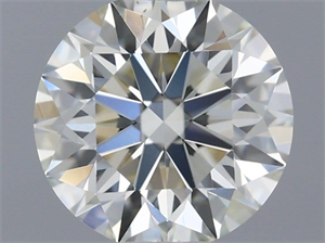 Picture of Natural Diamond 0.58 Carats, Round with Excellent Cut, J Color, VS1 Clarity and Certified by IGI