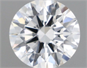 Natural Diamond 0.41 Carats, Round with Excellent Cut, I Color, IF Clarity and Certified by GIA