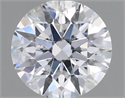 Natural Diamond 0.41 Carats, Round with Excellent Cut, D Color, I1 Clarity and Certified by IGI
