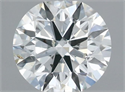 Natural Diamond 0.42 Carats, Round with Excellent Cut, F Color, SI2 Clarity and Certified by IGI