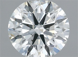 Picture of Natural Diamond 0.42 Carats, Round with Excellent Cut, F Color, SI2 Clarity and Certified by IGI