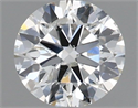 Natural Diamond 0.40 Carats, Round with Excellent Cut, G Color, SI2 Clarity and Certified by IGI