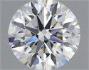 Natural Diamond 0.57 Carats, Round with Excellent Cut, K Color, VS2 Clarity and Certified by GIA