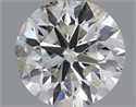 Natural Diamond 0.40 Carats, Round with Excellent Cut, G Color, SI2 Clarity and Certified by IGI
