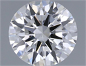 Natural Diamond 0.40 Carats, Round with Excellent Cut, F Color, SI1 Clarity and Certified by GIA