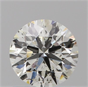 Natural Diamond 0.70 Carats, Round with Excellent Cut, J Color, I1 Clarity and Certified by GIA