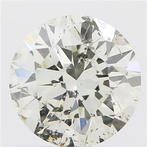 Picture of Natural Diamond 0.72 Carats, Round with Excellent Cut, K Color, SI2 Clarity and Certified by IGI