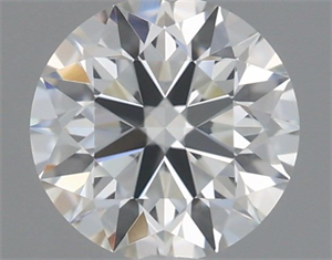 Picture of Natural Diamond 0.40 Carats, Round with Excellent Cut, J Color, VVS2 Clarity and Certified by GIA