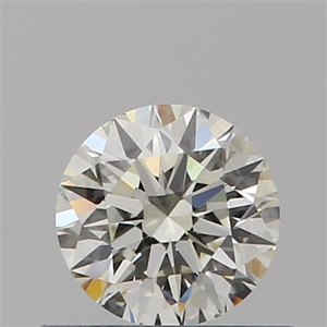 Picture of Natural Diamond 0.40 Carats, Round with Excellent Cut, K Color, VVS1 Clarity and Certified by GIA