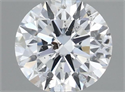 Natural Diamond 0.44 Carats, Round with Excellent Cut, E Color, I1 Clarity and Certified by GIA
