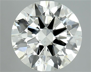 Picture of Natural Diamond 3.01 Carats, Round with Excellent Cut, J Color, SI1 Clarity and Certified by GIA