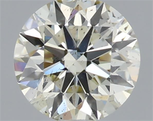 Picture of Natural Diamond 0.61 Carats, Round with Excellent Cut, L Color, SI2 Clarity and Certified by IGI