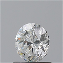 Natural Diamond 0.70 Carats, Round with Very Good Cut, H Color, SI2 Clarity and Certified by GIA