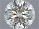 Natural Diamond 0.80 Carats, Round with Excellent Cut, J Color, SI1 Clarity and Certified by IGI