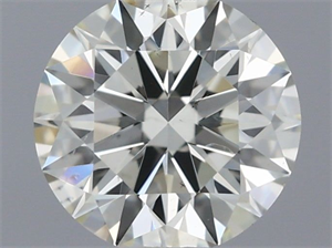 Picture of Natural Diamond 0.52 Carats, Round with Excellent Cut, J Color, VS2 Clarity and Certified by IGI