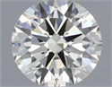 Natural Diamond 0.41 Carats, Round with Excellent Cut, J Color, VS1 Clarity and Certified by IGI