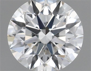 Picture of Natural Diamond 0.44 Carats, Round with Excellent Cut, H Color, VS2 Clarity and Certified by GIA
