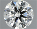 Natural Diamond 0.41 Carats, Round with Excellent Cut, J Color, SI2 Clarity and Certified by IGI