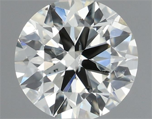 Picture of Natural Diamond 0.41 Carats, Round with Excellent Cut, J Color, SI2 Clarity and Certified by IGI